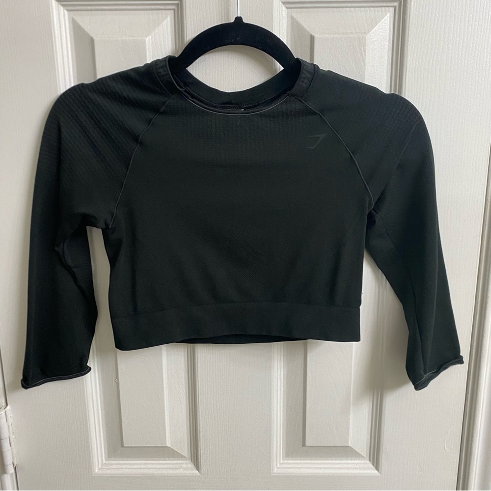 GYMSHARK Apex 3/4 Length Crop Top Size Small